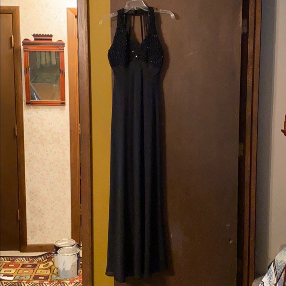 Never Worn Halter Top Basic Black Formal - image 1